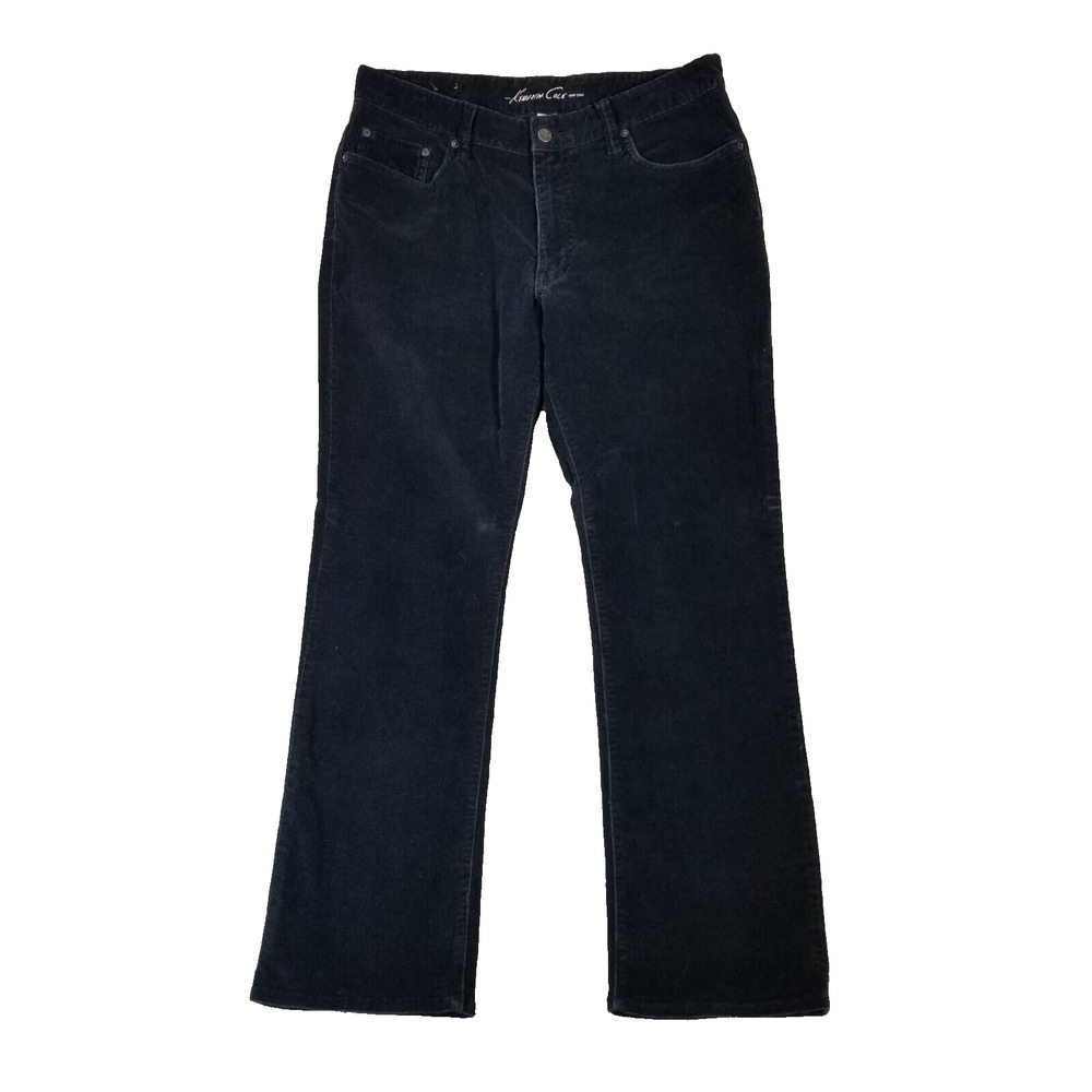 Kenneth Cole jeans men's 34x32 regular fit straight blue corduroy‎ pants preppy
